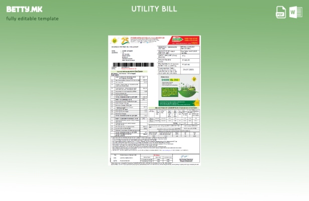 Модерен стил во Индија Indraprastha шаблон за комунални сметки за гас
